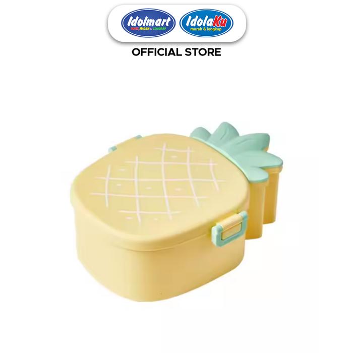 Gambar IDOLMART Lunch Box Nanas Kotak Bekal Motif Nanas - Kuning dari Idolmart Official undefined Tokopedia