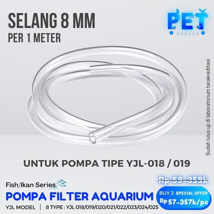 Gambar Mesin Pompa Air Filter Celup Aquarium Kolam Submersible Water Pump Akuarium Aquascape Ikan - Selang 8mm /mtr dari Pet Dreams undefined Tokopedia