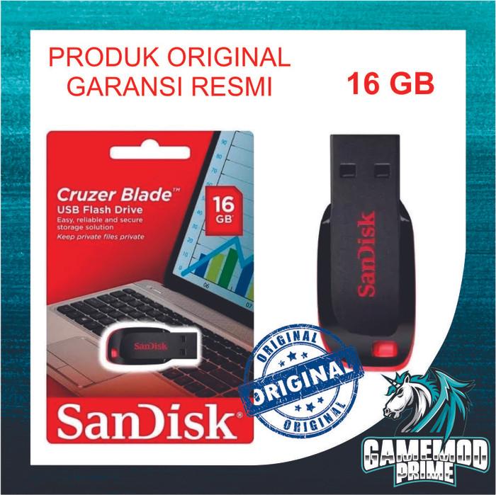 Gambar Flash Disk Flashdisk FD SANDISK USB DRIVE Cruzer Blade 8 16 32 64 GB - 16 Gb dari Game Mod Prime undefined Tokopedia