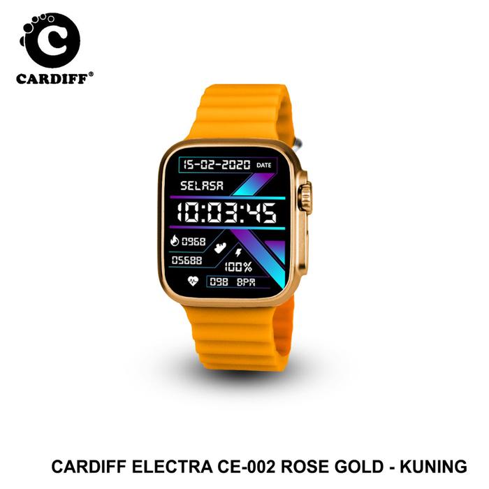 Gambar Cardiff Watch Electra CE 002 Rose Gold Series Jam Tangan  Smartwatch Unisex - RG - Kuning dari rizal_cardiff undefined Tokopedia