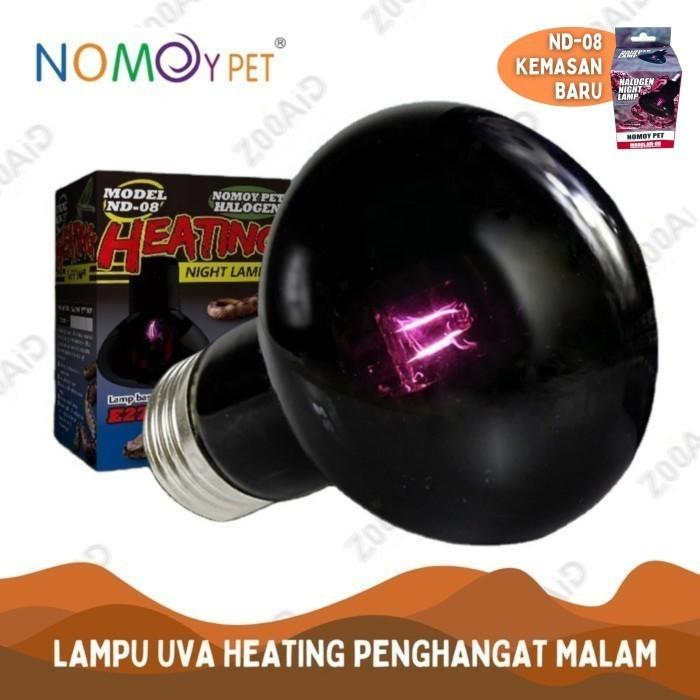 Gambar LAMPU UVA NIGHT HEAT PENGHANGAT MALAM REPTIL REPTILE ULAR SULCATA KURA - ND-08, 25 Watt dari Zooaid undefined Tokopedia