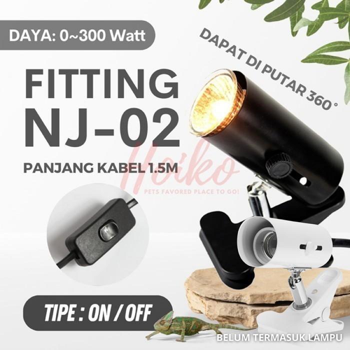 Gambar FITTING KERAMIK JEPIT LAMPU CERAMIC DIMMER ON OFF REPTIL REPTILE NOMOY - NJ02 - ON/OFF, Hitam dari Hoiko undefined Tokopedia