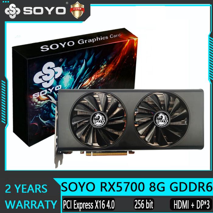 Jual SOYO Video Card AMD RX5700 RX5700XT RX580 8G Gaming GDDR6