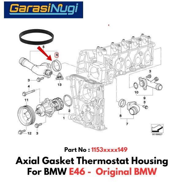Gambar Axial Gasket BMW E46 E34 E36 Thermostat Karet Housing Seal Ring 316 - Original BMW dari Garasi Nugi undefined Tokopedia
