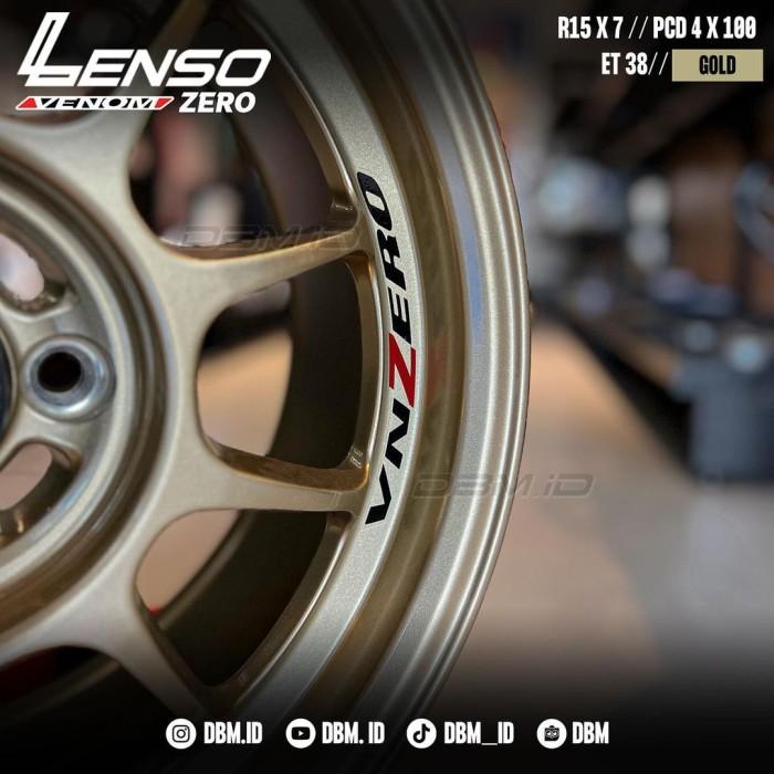 LENSO VENOM ZERO 15x7J +38 4-100 マットブラック 4本セット 超軽量