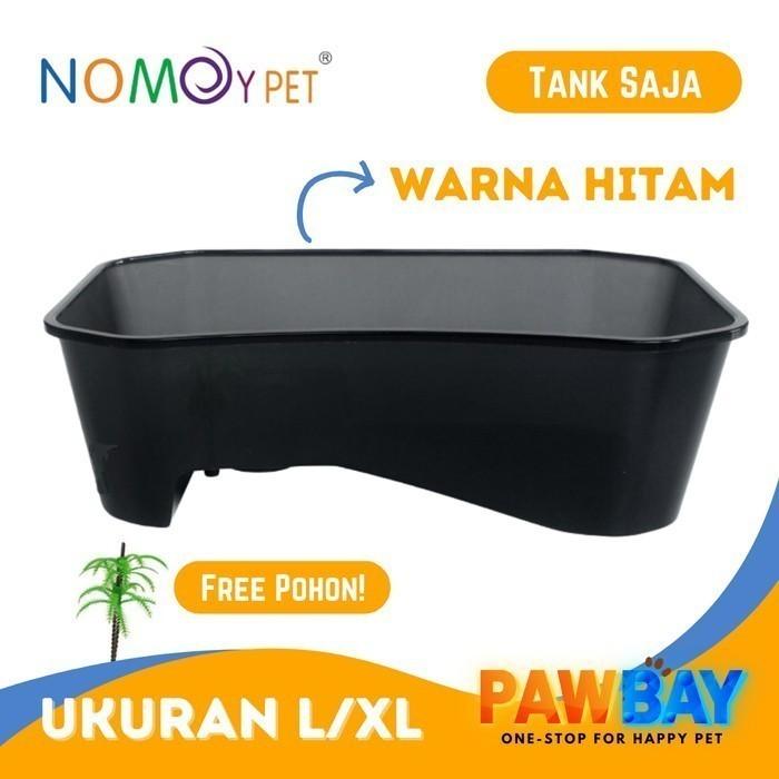Gambar TURTLE TANK L & XL KANDANG AQUARIUM AKUARIUM TEMPAT BASKING EMBER KURA - Tank Hitam, XL: 74x43x23cm dari PawBay undefined Tokopedia