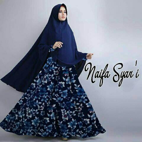Gambar Naifa Syar'i Gamis Wanita Busui Hijaber Baju Setelan Cewe A061 dari Mirage Moda undefined Tokopedia