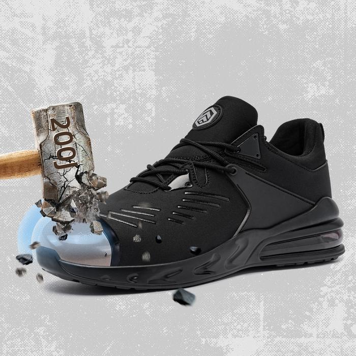 Jual LARNMERN Mens 'Safety Shoes SRC Non Slip Women Steel Toe Work