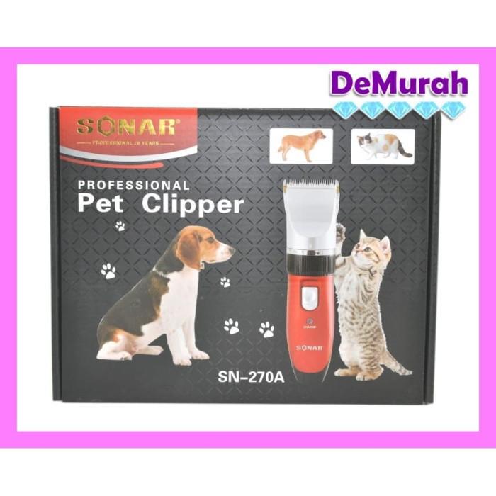 Jual Professional Pet Clipper Sonar SN-270A Cukuran Hewan Charge