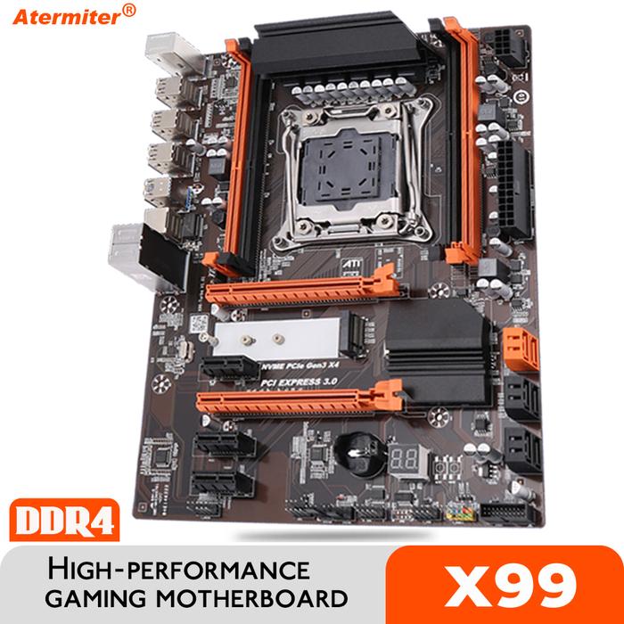 Atermiter X99 Turbo D4 Motherboard Slot Lga2011-3 Usb30 Nvme M2 Ssd Support  Reg Ecc Ddr4 Memory And Xeon E5 V4 V3 Processor