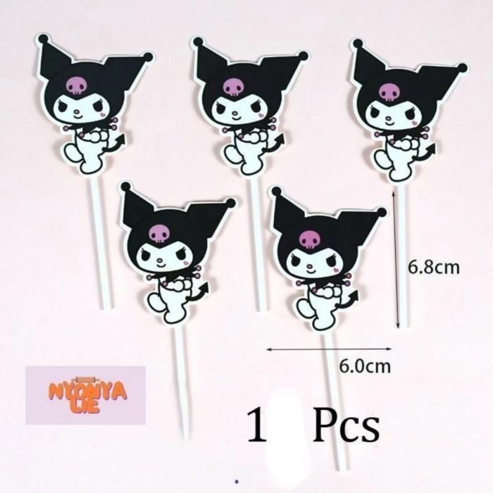 Gambar Topper Figure Dekorasi Kue Kuromi Sanrio 3D, Mainan Boneka Kuromi - Kuromi Ungu dari Kalaneys Shop undefined 4 Tokopedia