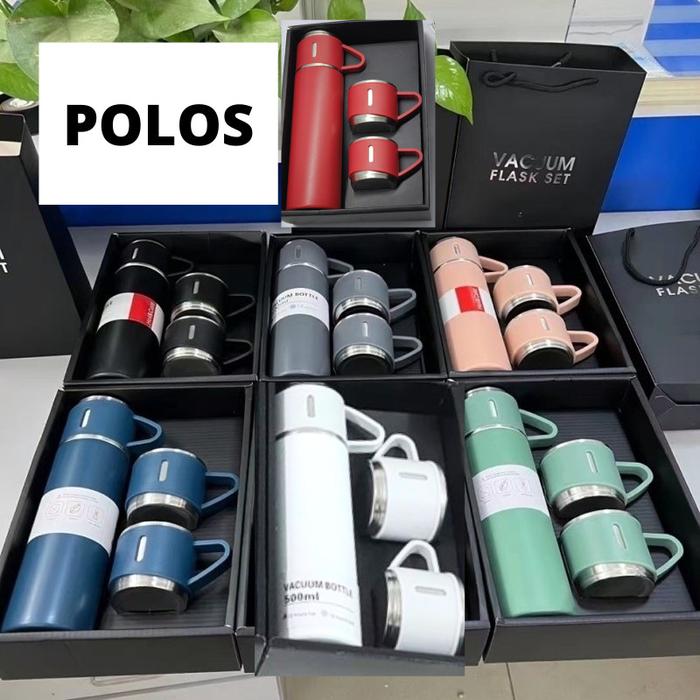 Gambar Termos Sultan Custom Vacuum Flask Set Botol Minum Cangkir  3 in 1 Grafir Nama / Logo Hampers Kado Souvenir Pernikahan Ulang Tahun Valentine Pria - Tumbler Polos, Hitam dari Arunikatumbler undefined Tokopedia