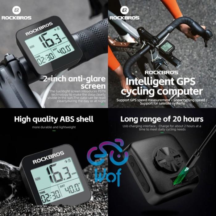 Jual Rockbros G1 GPS Speedometer Wireless Computer Sepeda MTB Road