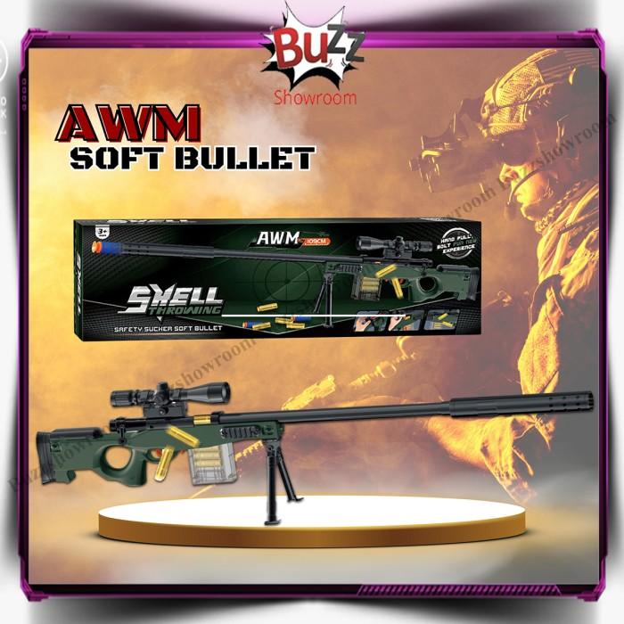 Gambar SALE TERLARIS TEMBAKAN ANAK AWM SOFT BULLET AWP MAINAN SNIPER GUN READYY - AWM dari Kembang Mountai undefined Tokopedia