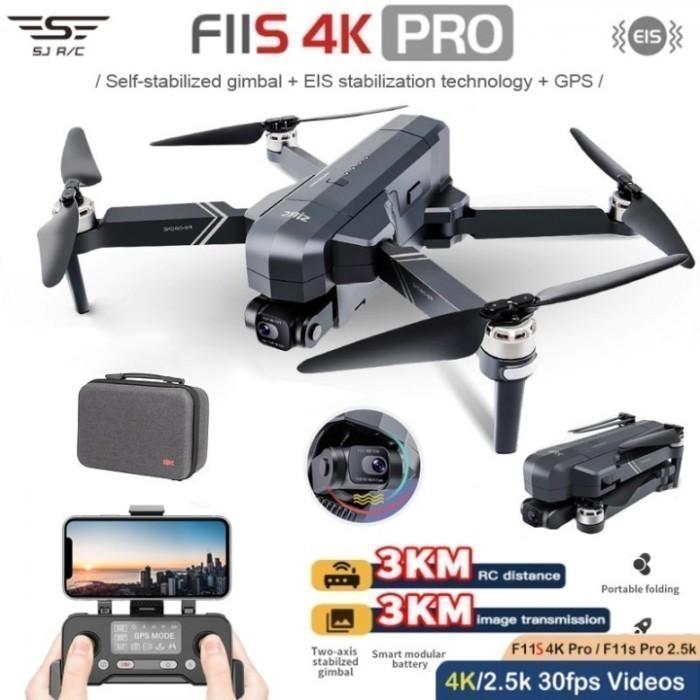 Gambar SJRC F11S GPS Drone 4K 2 Axis Gimbal EIS HD Camera 5G - 2 Battery dari Babanesia undefined Tokopedia