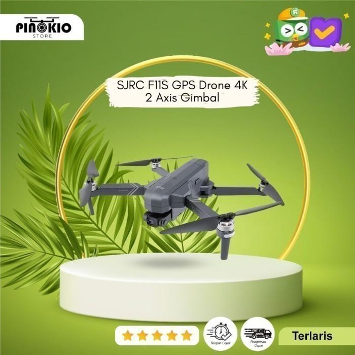 Gambar SJRC F11S GPS Drone 4K 2 Axis Gimbal EIS HD Camera 5G - 2 Battery dari Store pinokio undefined Tokopedia