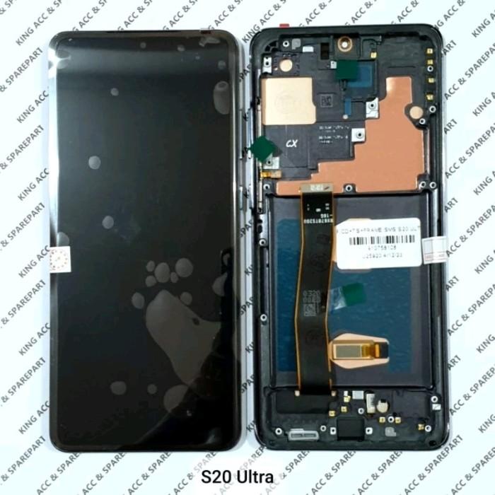 Gambar E-Katalog- Lcd Touchscreen+ Frame Samsung Galaxy S20 Ultra G988 G988B Ori Oled Grab/Gosend dari Toko,Untung undefined Tokopedia