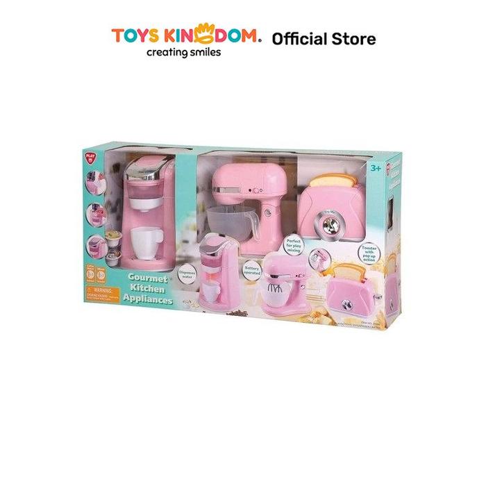 Gambar Playgo Set Mainan Anak Coffee Appliance Trio - Pink dari Toys Kingdom ID undefined Tokopedia