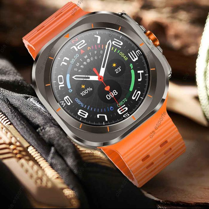 New Samsung Galax Watch Ultra New Compass Smart Watch Mens Amoled Screen  Heartrate Bluetooth Call Music Player Sport Smartwatch