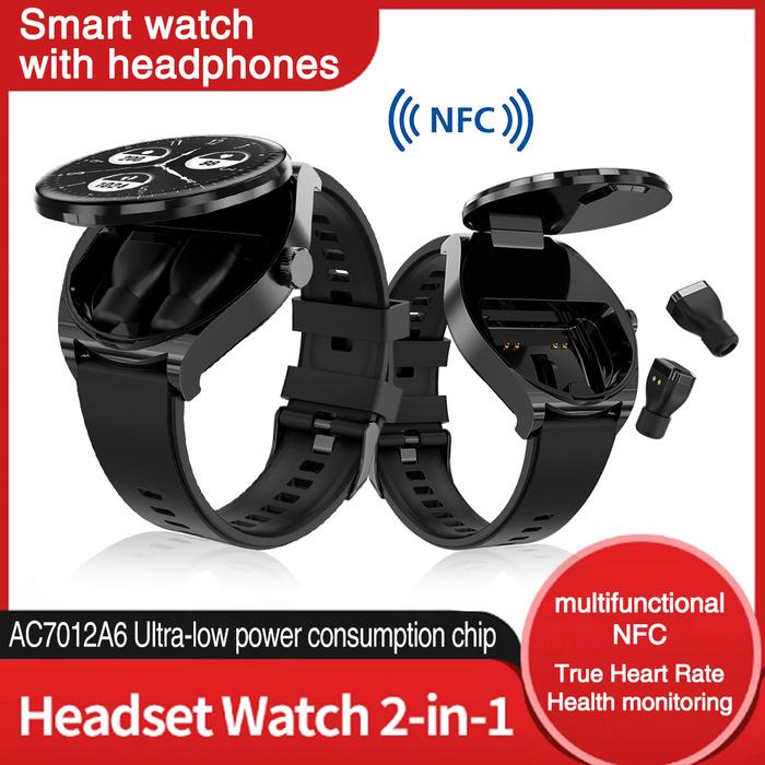 Tws Earbuds Smart Watch Wireless Headphones Ear Buds Watch