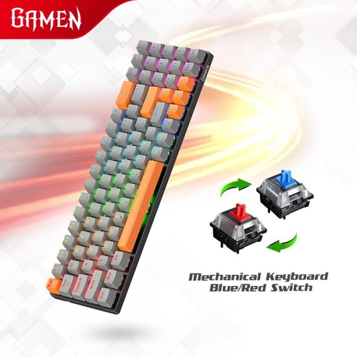 Gambar (P) GAMEN Titan Elite Mechanical Pluggable Switch Gaming Keyboard WiredRGB - Orange(Red.Sw) dari My Exces undefined Tokopedia