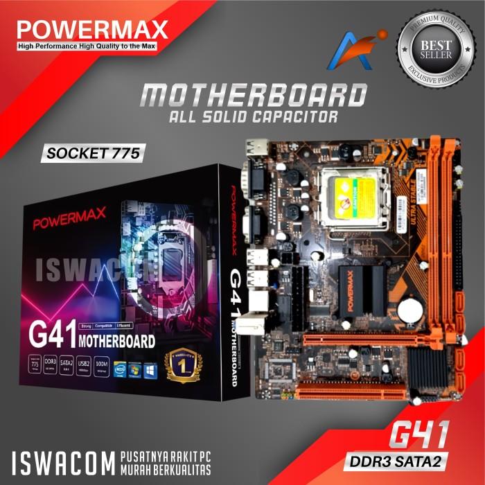 Jual READY!! Motherboard POWERMAX G41 G41, SOCKET 775, DDR3 - Main Image