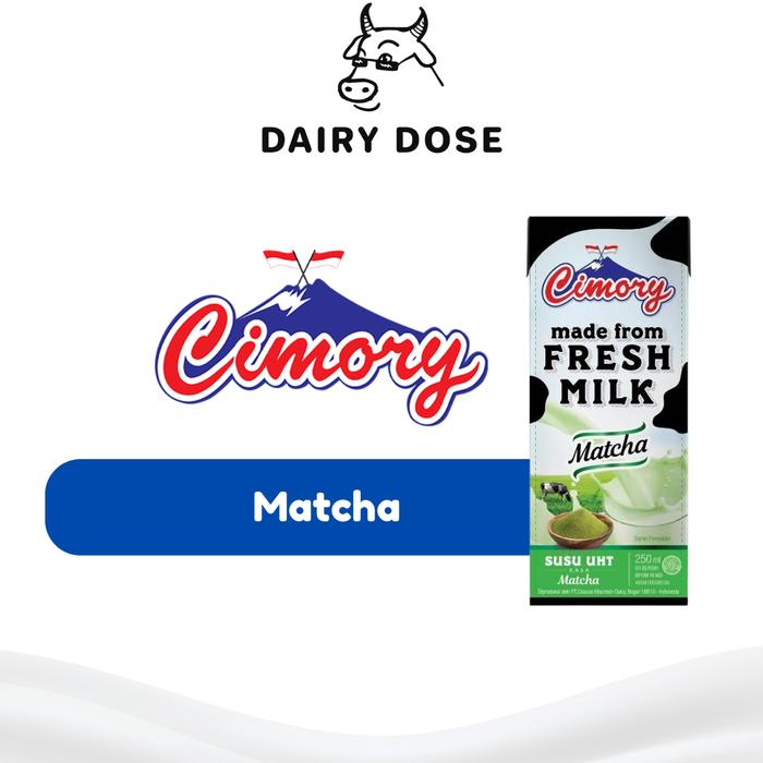 Gambar Cimory Susu UHT 250ml All Varian | Marie Coklat Matcha Stroberi Milk Sapi - Matcha dari Dairy Dose ID undefined Tokopedia