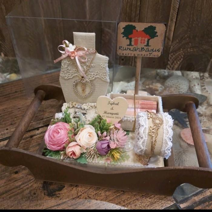 Gambar || PROMO PERSIAPAN PERNIKAHAN ~`~ kotak mahar uang dan perhiasan ||~~~ - coklat crem dari BACKMAN ST undefined Tokopedia