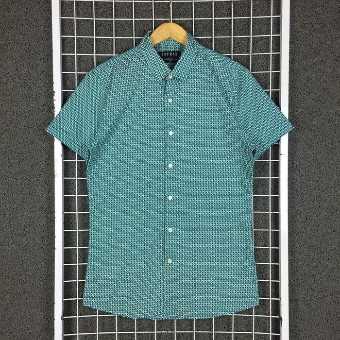Kemeja Lengan Pendek Casual Slimfit Topman Sda 02206 Second Bekas Preloved