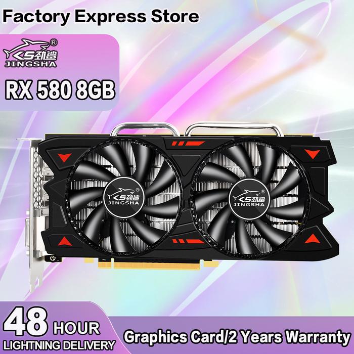 Jual JINGSHA Original Radeon RX580 8GB Video Card RX580 graphics