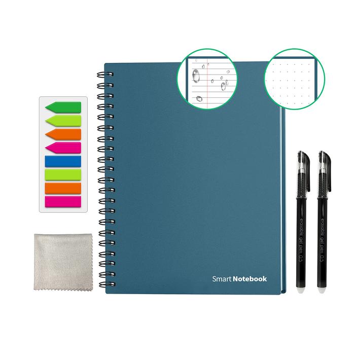 Gambar Reusable Smart Notebook Digital Notepad A4 Lined Dotted with Erasable Pen and Wipe for Sketch Cloud Storage and Reuse Endlessly dari RANS MART undefined Tokopedia