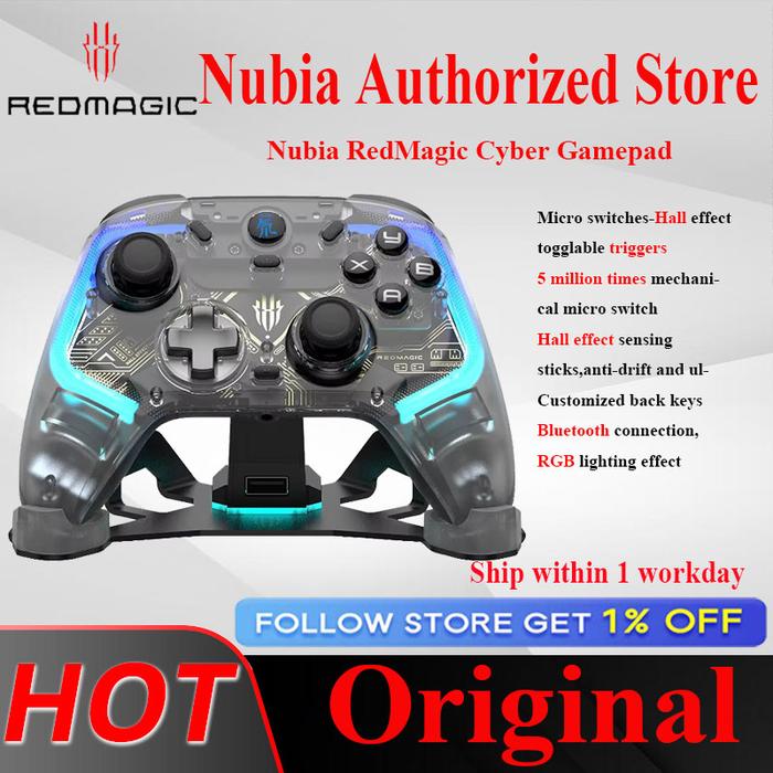 Gambar Nubia RedMagic Cyber Gamepad Wireless Bluetooth Gaming Controller Elite Hall Trigger Joystick RGB For Switch PC Android IOS dari Narendra kai Store undefined Tokopedia