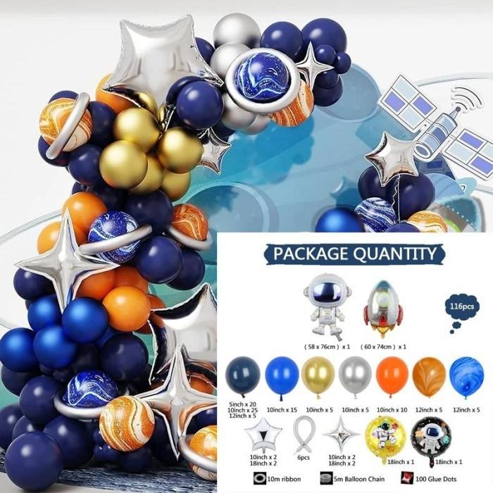 Gambar Set Balon Ruang Lengkungan Karangan Bunga Kit Foil Lateks Astronot Roket Untuk Perlengkapan Pesta Ulang Tahun Dekorasi Garland Set Anak Laki-laki - A dari Coupal.id undefined Tokopedia