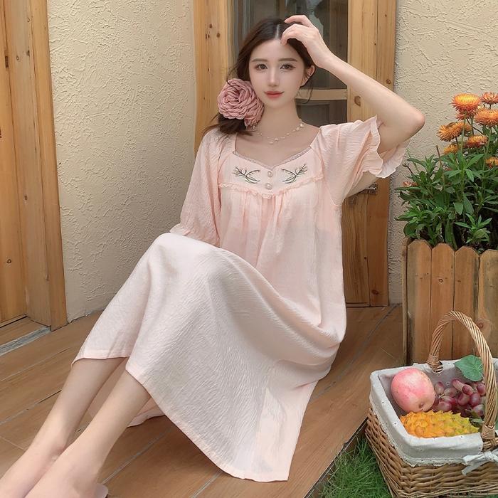 Women's Sleepwear Ladies Short Night Dress Jual Summer Short