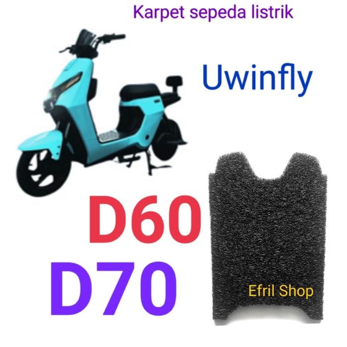 Gambar Karpet sepeda listrik Uwinfly D60 D70 atau Uwinfly D 60 D 70 - Hitam dari Toko Efril Shop undefined Tokopedia