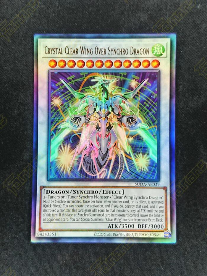 Gambar YuGiOh AE SUDA-AE039 Crystal Clear Wing Over Synchro Dragon - Ultra Rare dari Fairians Card Game Merchant undefined 3 Tokopedia