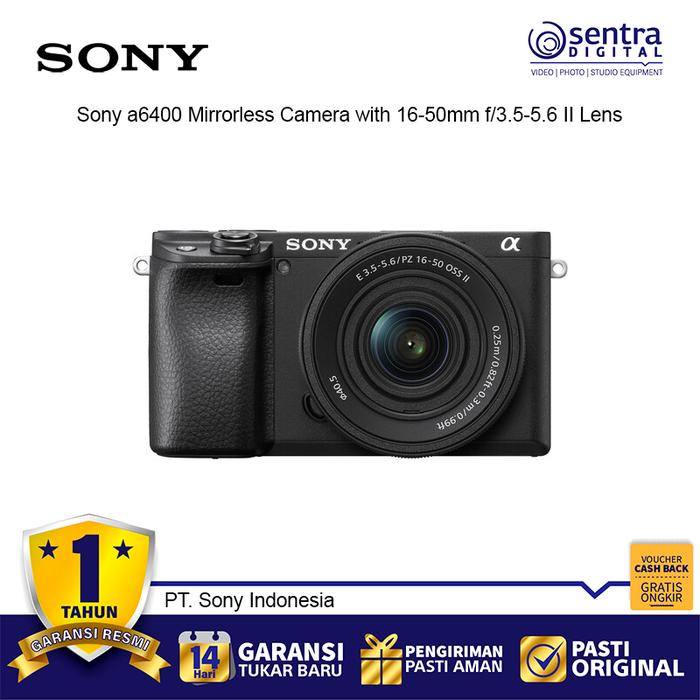 Gambar Sony A6400 Mirrorless Camera Kit with 16-50mm f/3.5-5.6 II Lens - Black dari Sentra Digital Jogja undefined Tokopedia