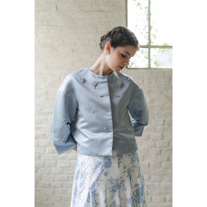 Gambar Sora - ELIZABETH BEADED JACKET - Ice Blue, Medium dari Sora Studio ID undefined Tokopedia