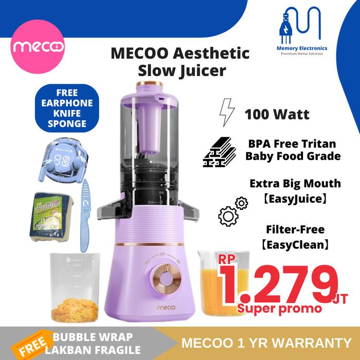 Gambar Mecoo Slow Juicer Aesthetic Juicer Buah Sehat Low Watt - Lilac dari suyatistiryyy undefined Tokopedia