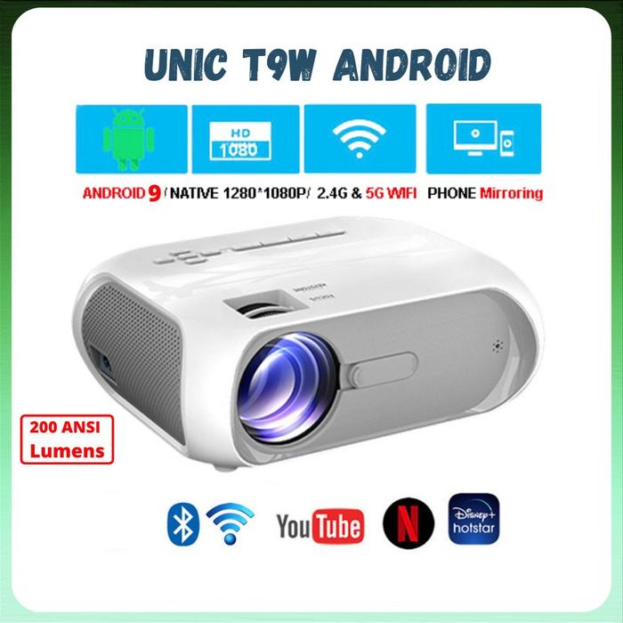 Jual (MJ)Mini Proyektor Android Led Projector UNIC T9 Android