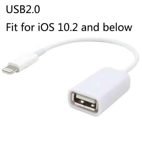 Jual For Apple Interface Male to USB Female OTG Adapter Cable for