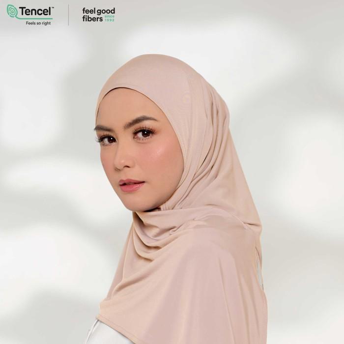 Gambar Nabillasyal | Aliya Series Tencel | Instan Hijab - Gratis Ongkir - Peach dari Nsuuy Yama Collection undefined Tokopedia