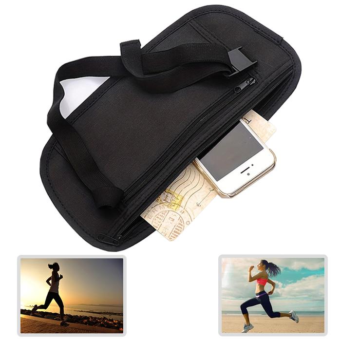Jual Invisible Travel Waist Packs Waist Pouch for Passport Money