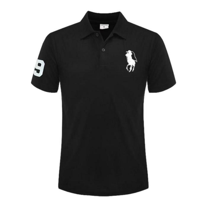 Gambar Kaos Polo Shirt Logo Bordir - Kaos Kerah Pria Lengan Pendek Distro M L XL - Hitam 9, M dari Smartbest undefined Tokopedia