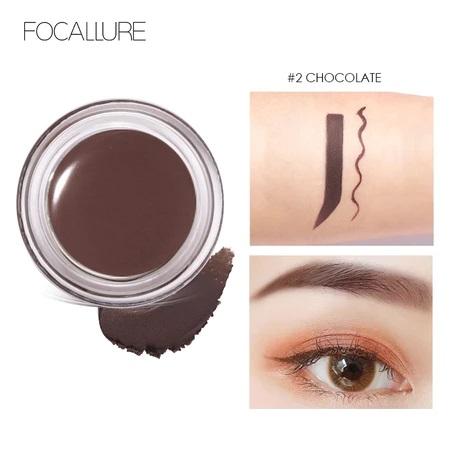 Gambar FOCALLURE - BROWS GEL CREAM ( FA-23 ) - Eyebrow Cream Gel Waterproof Pensil Alis Eye Brow - #02 Chocolate dari PIK3TH undefined Tokopedia