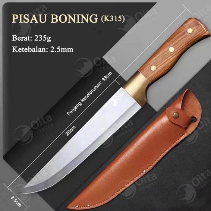 Gambar Oita Pisau Sembelih Set Pisau Daging Super Tajam Pisau Dapur Stainless Steel Set Gratis Penutup - K315 dari Easy Deal Shop undefined Tokopedia