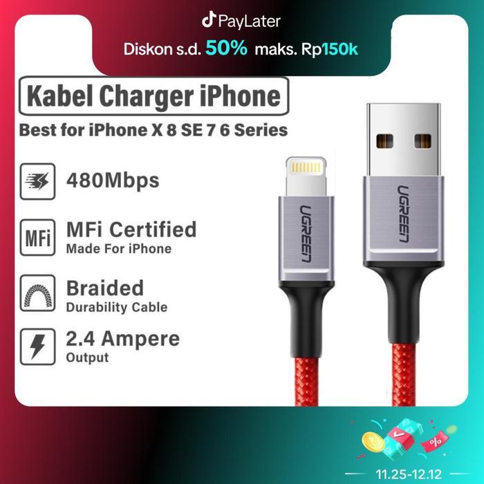 Jual Ready Ugreen Kabel Data Fast Charging Iphone Xr Xs Max X Se