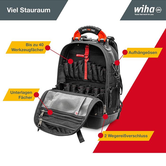 Jual Best for You Wiha 45154 Professional Tool Backpack with 65
