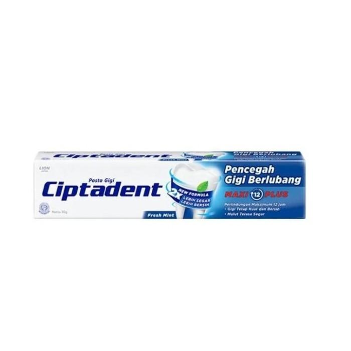 Gambar Ciptadent Pasta Gigi Maxi 12 Plus Toothpaste 30 gr - Fresh Mint dari CamilanCemilan undefined Tokopedia