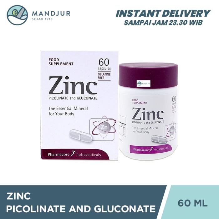 Gambar Zinc Picolinate and Gluconate 60 Kapsul - Suplemen Kesehatan dari Apotekmandjurofficial undefined Tokopedia